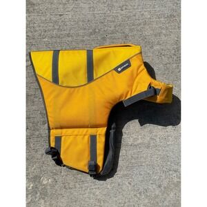 RuffWear Yellow and Gray Dog Life Jacket